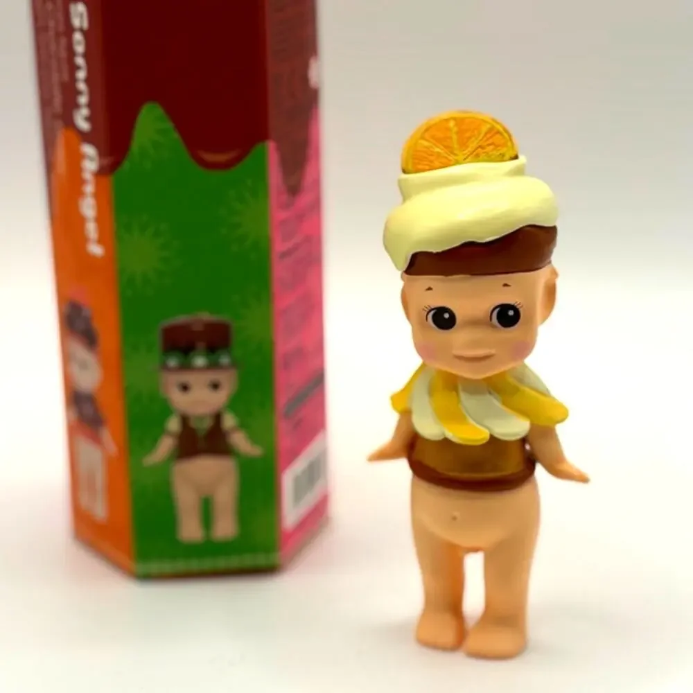 New Unbranded Kewpie/Angel Figure in Sitting Fawn Costume, Open Blind Box
